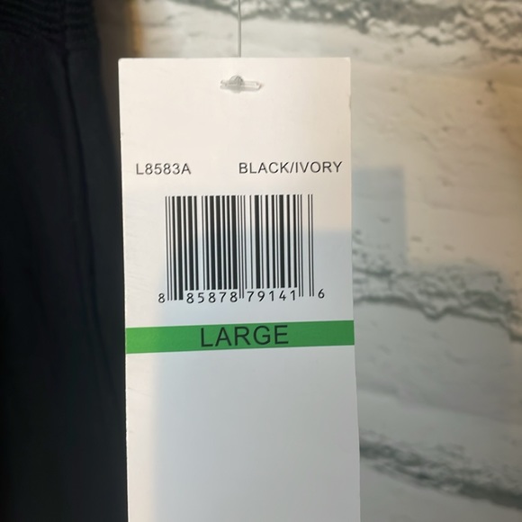 Nina Leonard border scoopneck dress size L NWT - Picture 5 of 9